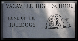 Vacaville High School sign